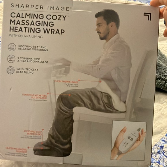 Sharper Image Calming Cozy Massaging Heating Wrap - Picture 3 of 3